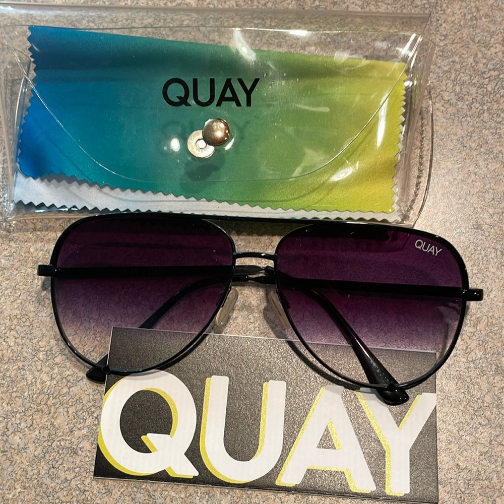 New Oversized aviator Quay sunglasses